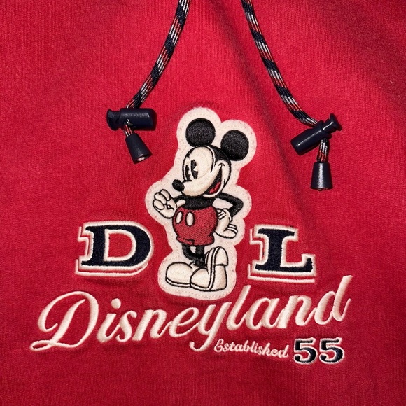 Vintage Red Disneyland Resort Mickey Mouse Hoodie - Picture 2 of 6